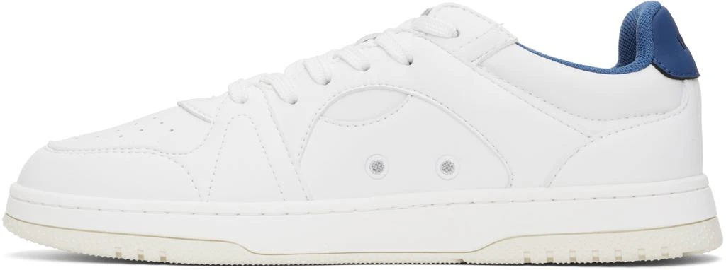 Hugo Boss White Faux-Leather Logo Sneakers 3