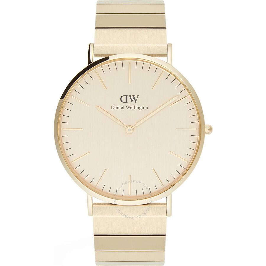Daniel Wellington Classic Quartz Gold Dial Watch DW00100779