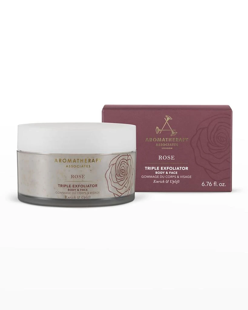 Aromatherapy Associates Rose Triple Exfoliator, 200mL/ 6.76 oz. 1