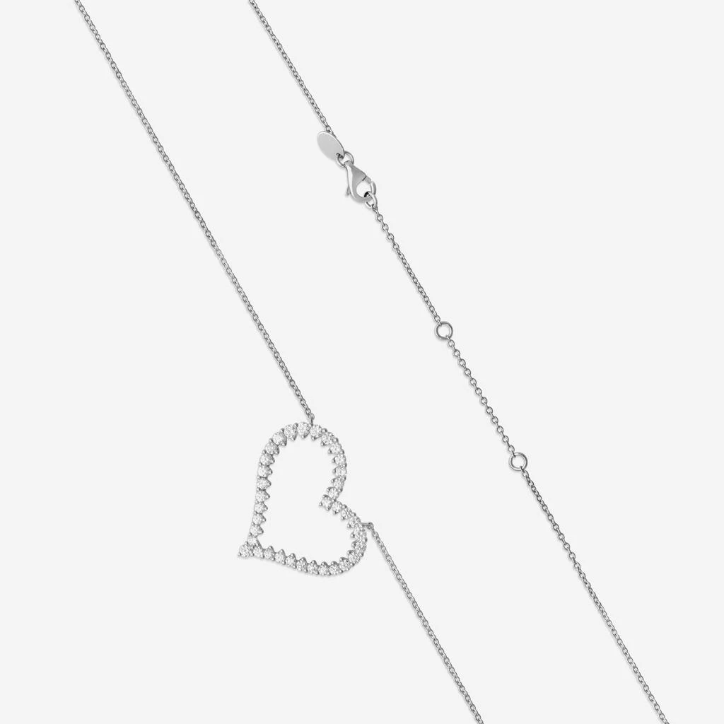 Mémoire Mémoire Heart 18K White Gold Diamond Pendant Necklace CNUB21318008W72000-copy 3
