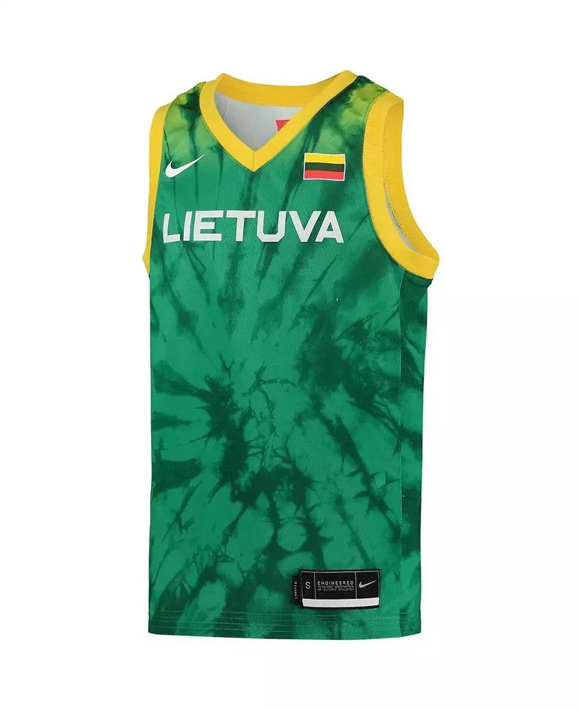 NIKE Big Boys Green Lithuania Basketball 2020 Summer Olympics Replica Team Jersey 3