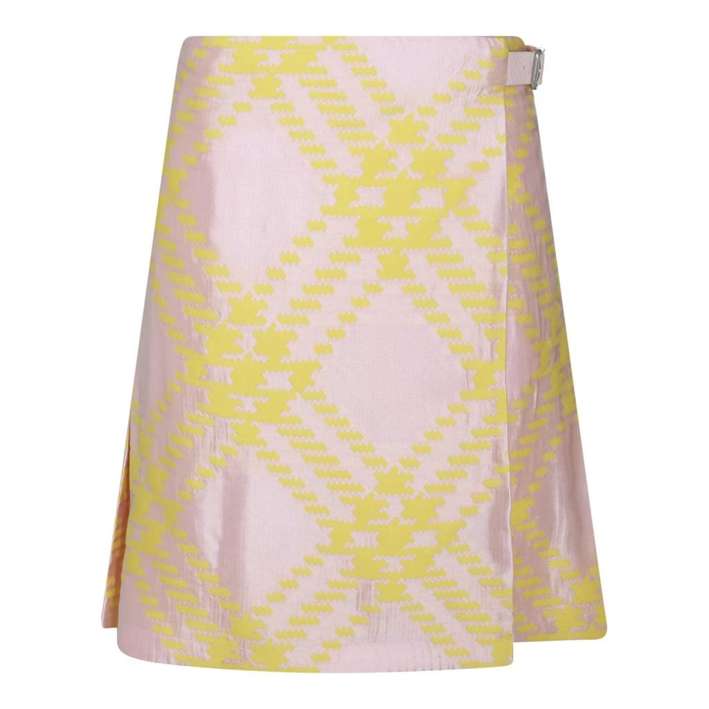 Burberry Burberry Checked Pleated Mini Skirt 2
