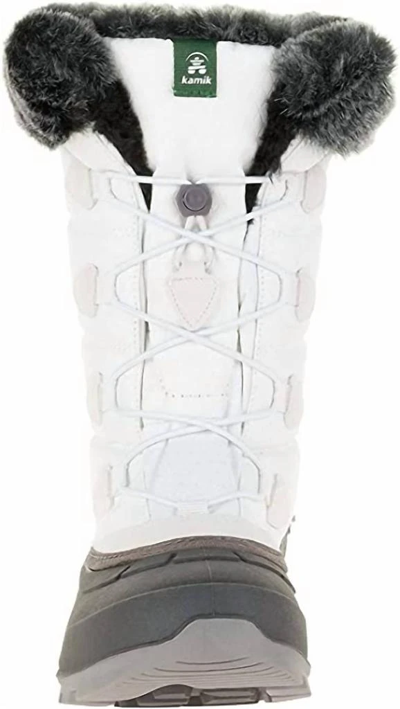Kamik Kamik - Women's Momentum2 Pull On Rounded Toe Waterproof Fur Trim Ankle Snow Boots 2
