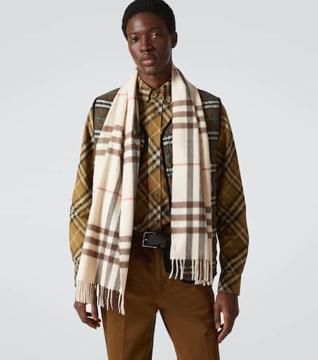 Burberry Burberry Check cashmere scarf