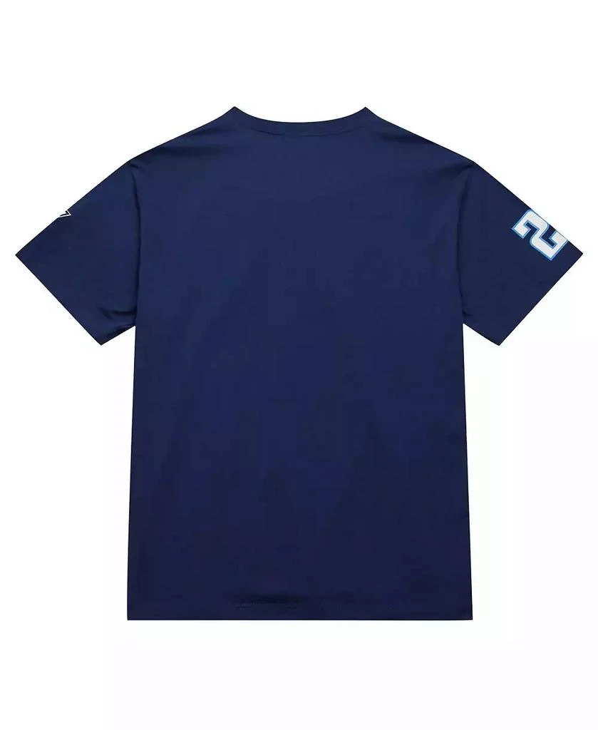 Mitchell & Ness Men's Chris Johnson Navy Tennessee Titans Retired Player Nickname T-Shirt 2
