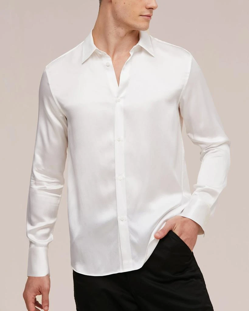 LILYSILK 22MM Mulberry Silk Basic Mens Shirt 5
