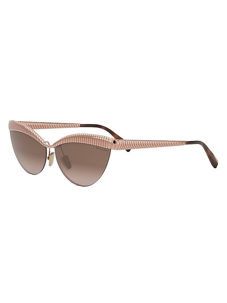 BVLGARI Tubogas 61MM Oval Sunglasses - Accessories - Free