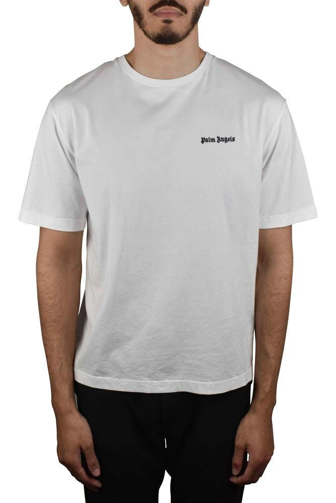 Palm Angels Relaxed Fit Cotton T-Shirt With Embroidered Logo 2