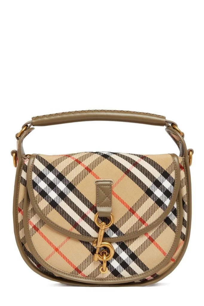 Burberry Burberry B Clip Checked Small Crossbody Bag 1