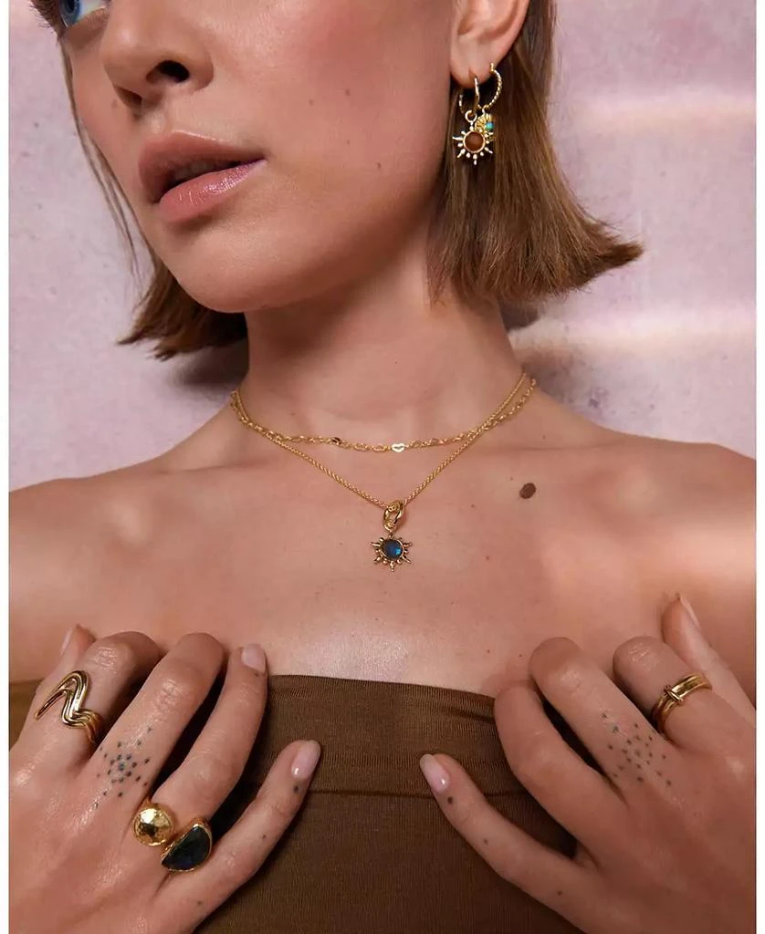 Ottoman Hands Labradorite Sun Charm 2