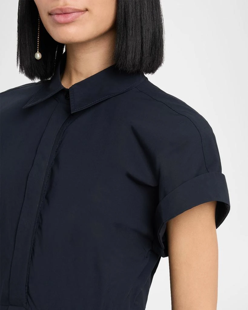 Dorothee Schumacher Poplin Power Short-Sleeve Midi Shirtdress 5