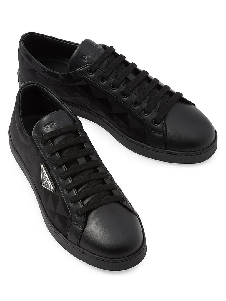 Prada Leather and Re-Nylon Sneakers 3