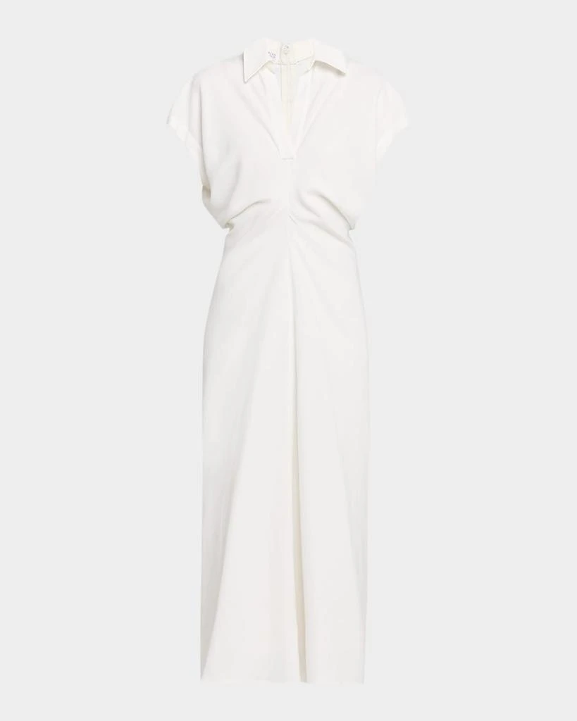 tove jessa twist front crepe midi dress TOVE