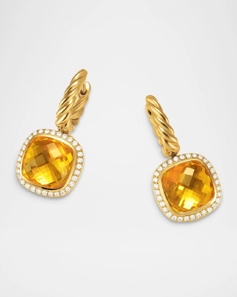 David Yurman Albion Drop Earrings with Gemstones and Diamonds in 18K Gold, 10mm 4