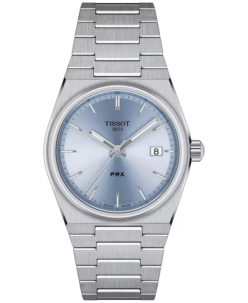 Tissot Unisex PRX Silver-Tone Stainless Steel Bracelet Watch 35mm 1