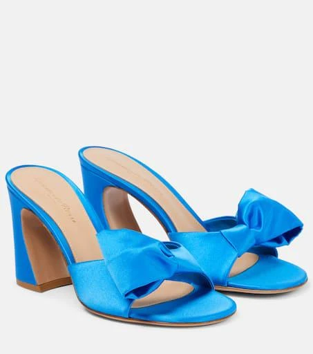 Gianvito Rossi Rosie satin mules 1