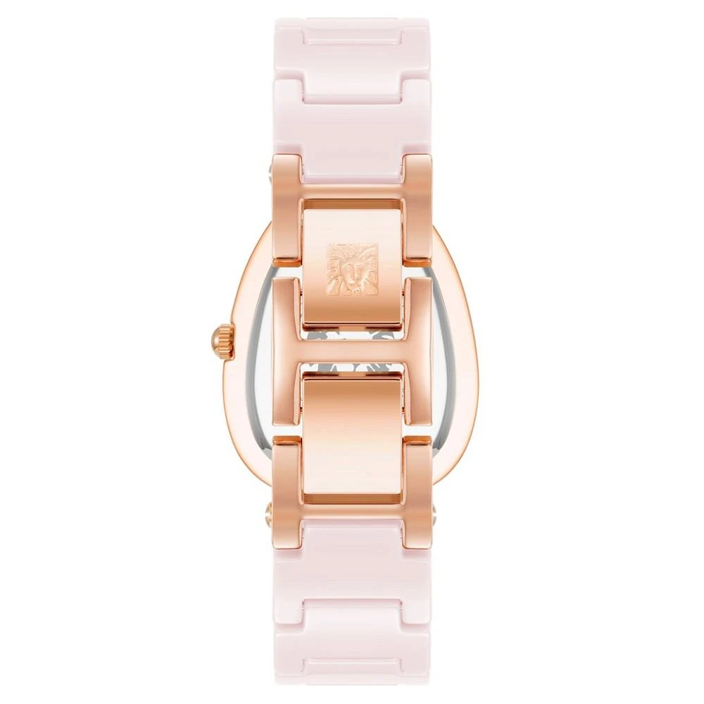 Anne Klein Women's Quartz Blush Ceramic Link Bracelet Watch 3