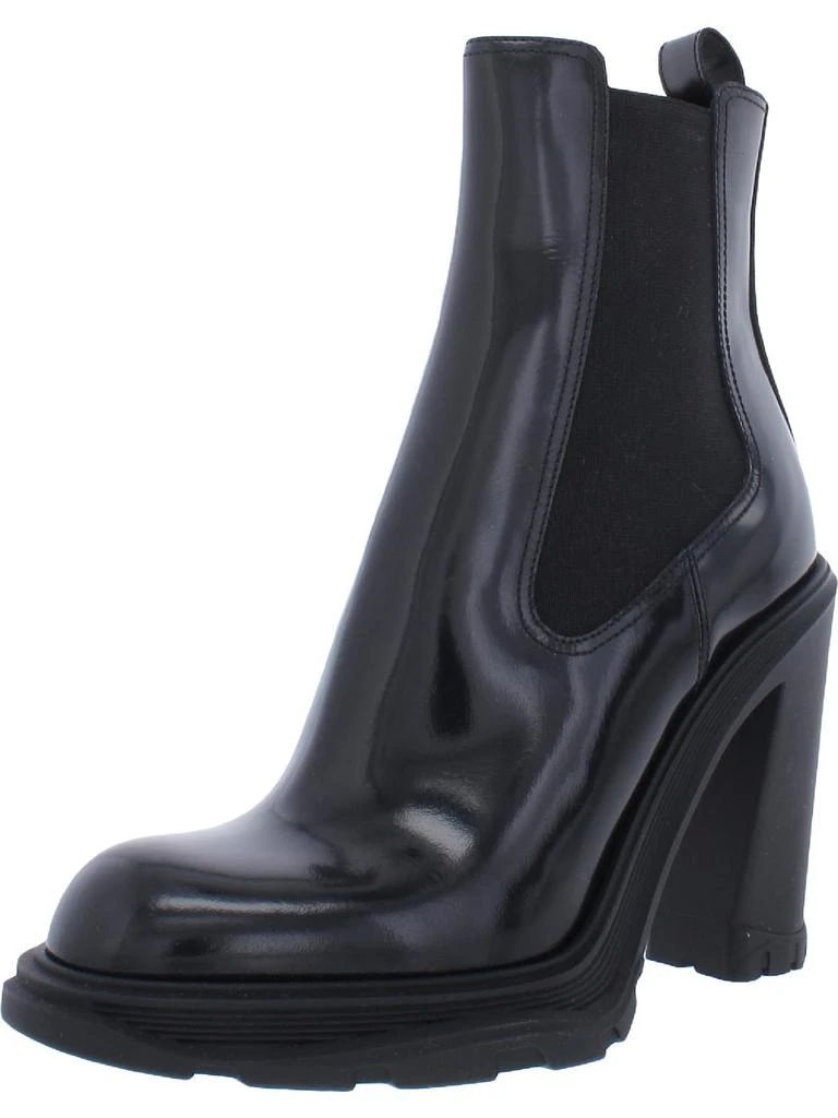 Alexander McQueen Stivali Da Donna Womens Leather Slip On Ankle Boots 4