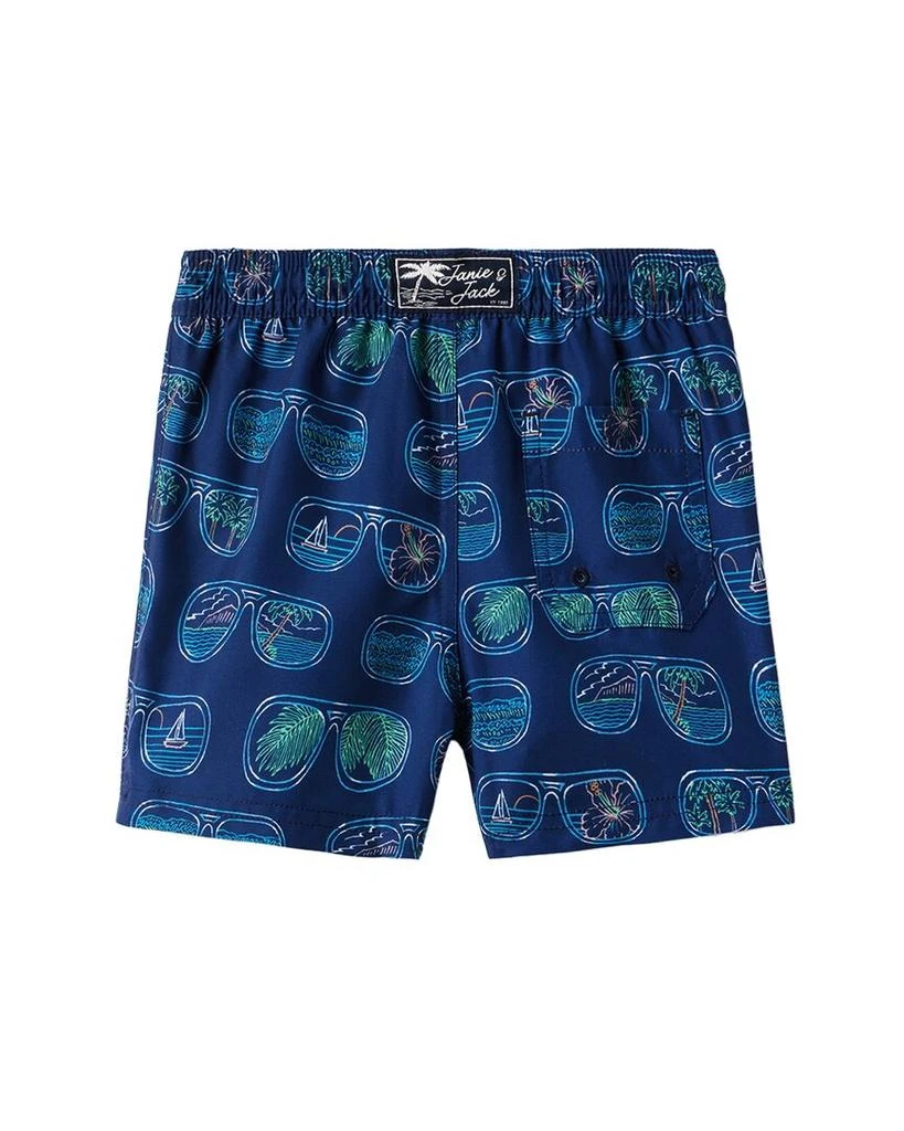 Janie and Jack Recycled Scenic Sunnies Swim Trunk 2