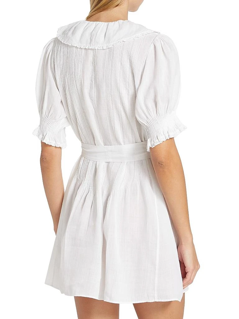 DÔEN Piper Belted Ruffled Minidress 5