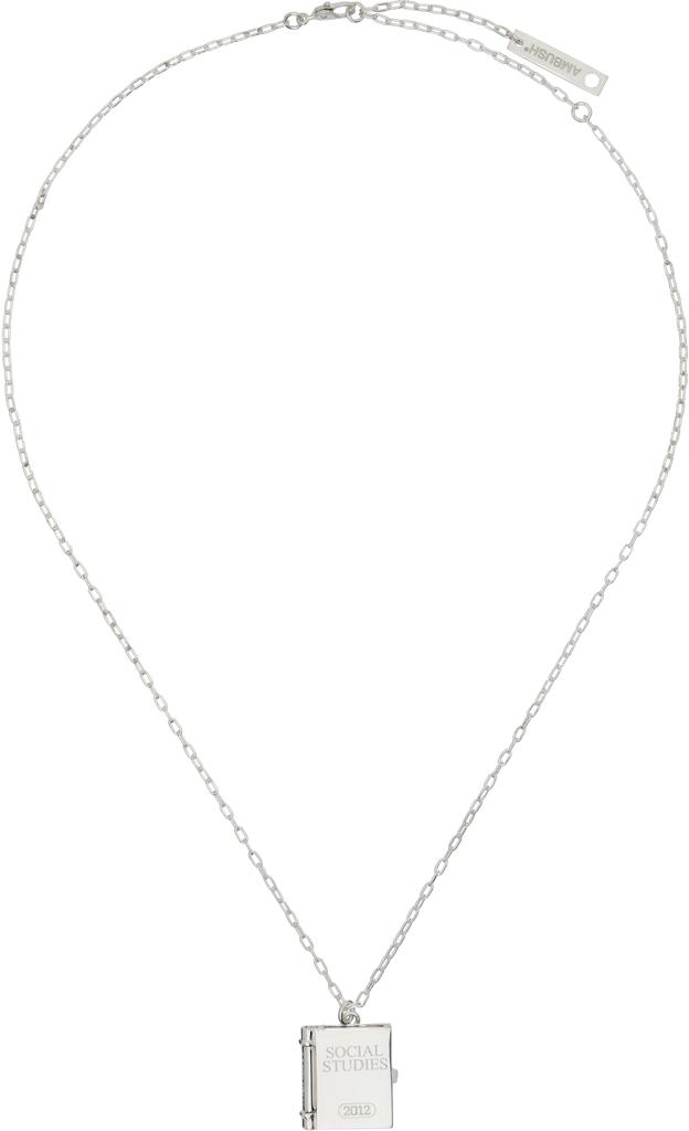 ★AMBUSH★ Teddy Bear Charm Necklace Silver 1211114405 Silver Teddy Bear Charm Necklace by AMBUSH on Sale
