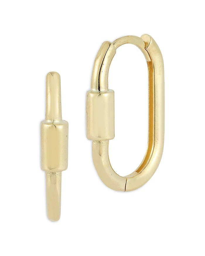 Moon
Meadow 14K Yellow Gold Lock Hoop Earrings