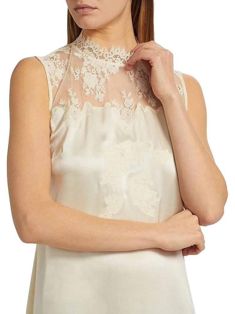 DÔEN Valeria Lace &amp; Silk Minidress 6