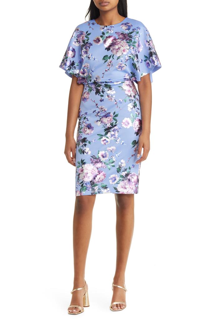 Black Halo Ula Floral Sheath Dress