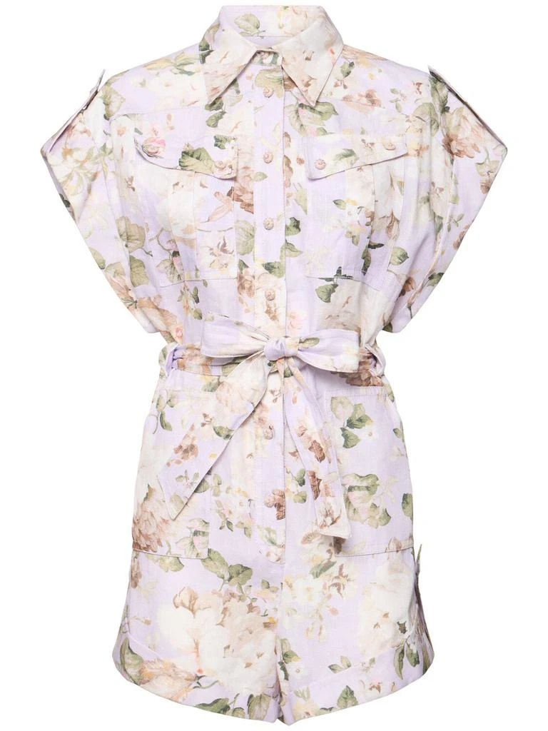 Zimmermann Acacia Linen Playsuit 1