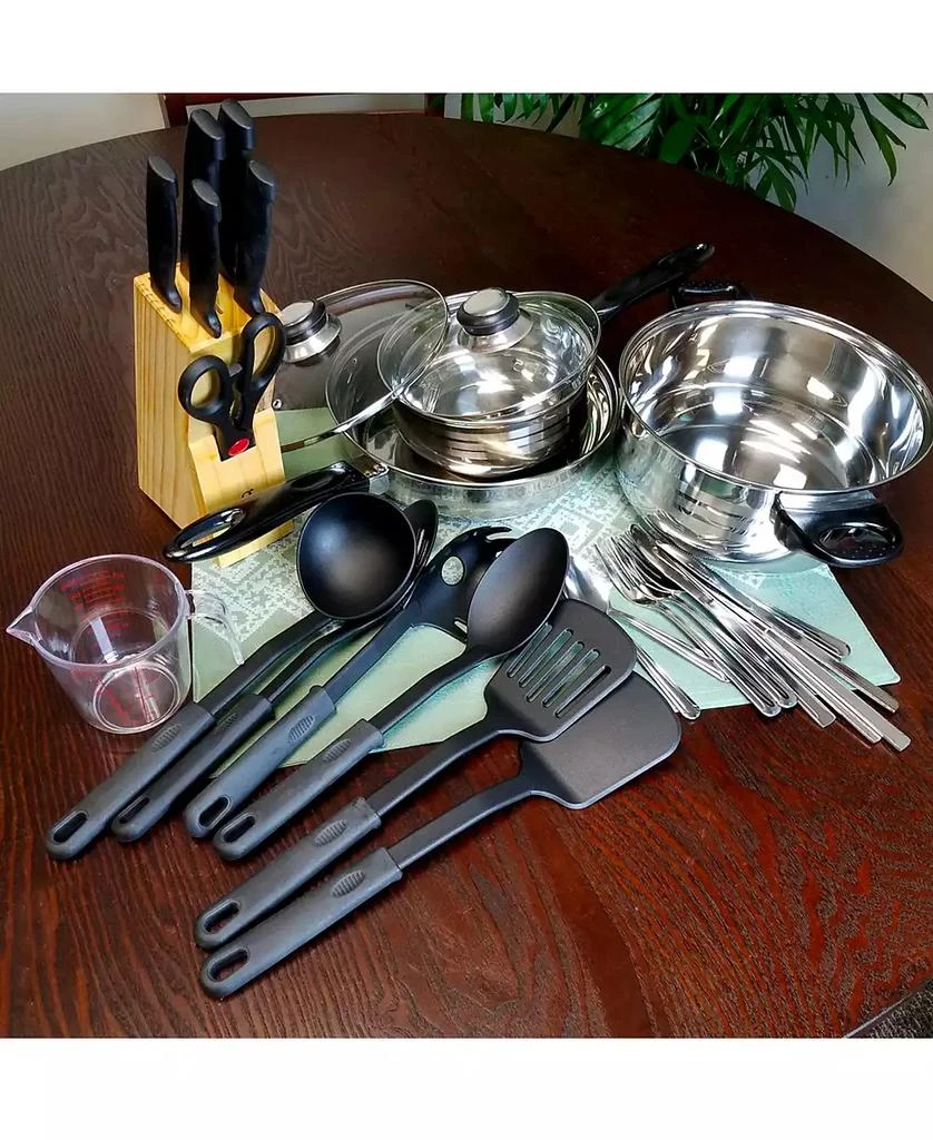 Laurie Gates Total Kitchen Lybra 32 Piece Cookware Combo Set 3