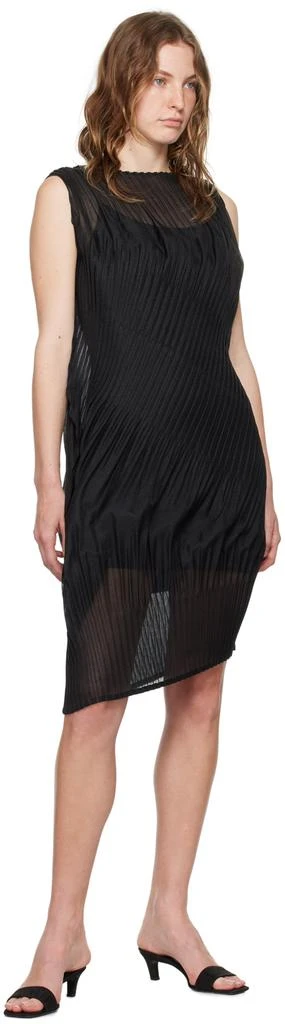 ISSEY MIYAKE Black Cumulus Mini Dress 4