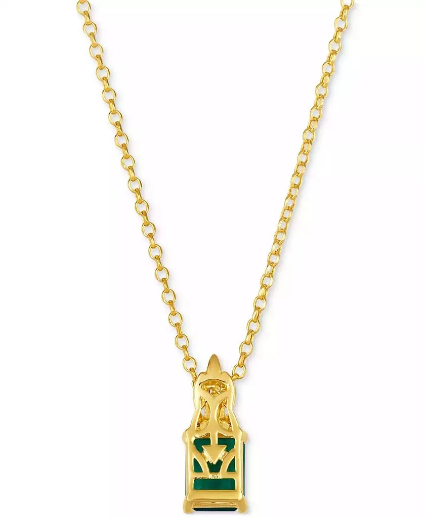 Le Vian New Emerald (1-1/5 ct. t.w.) 
Diamond (1/10 ct. t.w.) 19" Pendant Necklace in 14k Yellow Gold 3