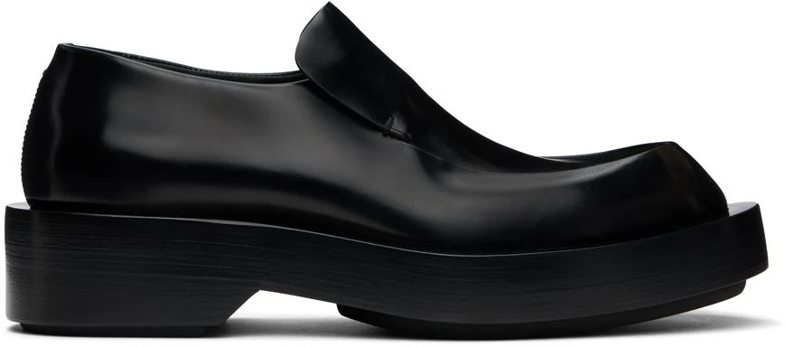 Jil Sander Black Leather Loafers 1
