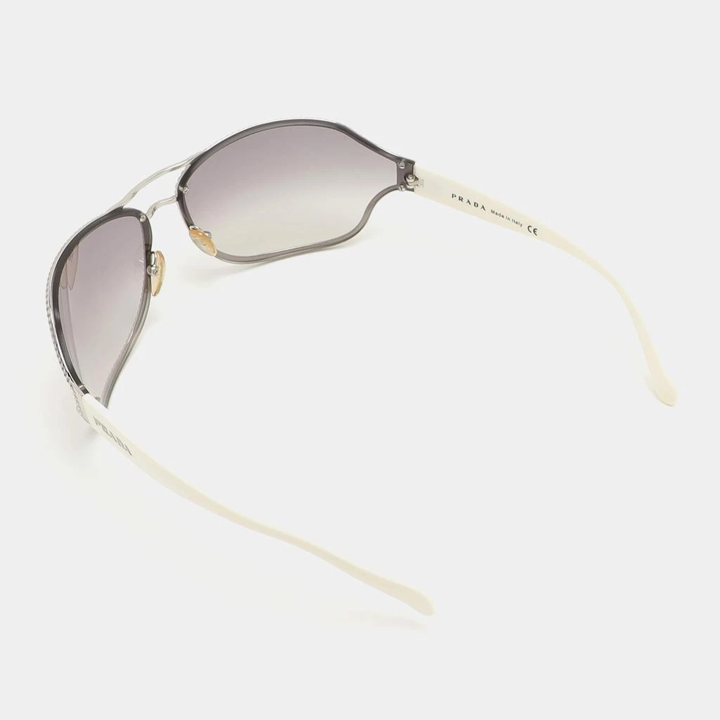 Prada Prada Black/White Metal Shield SPR 61H Sunglasses 2