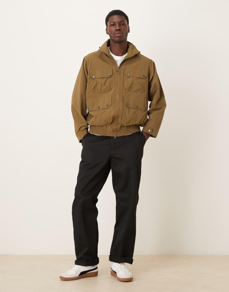 Shop Barbour Re-engineered hooded showerproof flight bedale jacket