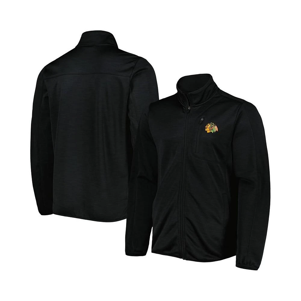 G-III Sports by Carl Banks Men's Black Chicago Blackhawks Closer Transitional Full-Zip Jacket