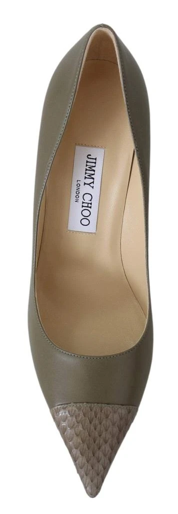 Jimmy Choo Jimmy Choo Pebble Green Leather Amika Pumps 4