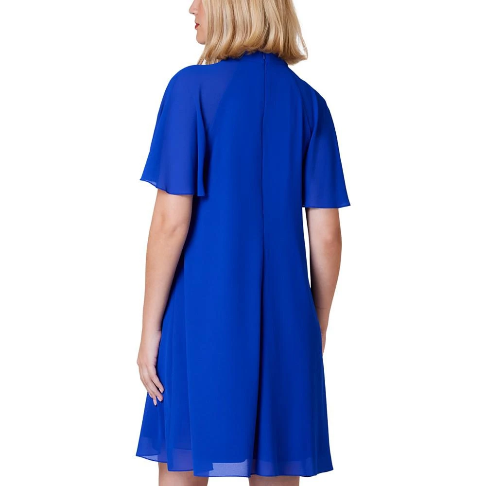 Jessica Howard Petite Twist-Neck Keyhole A-Line Dress 2