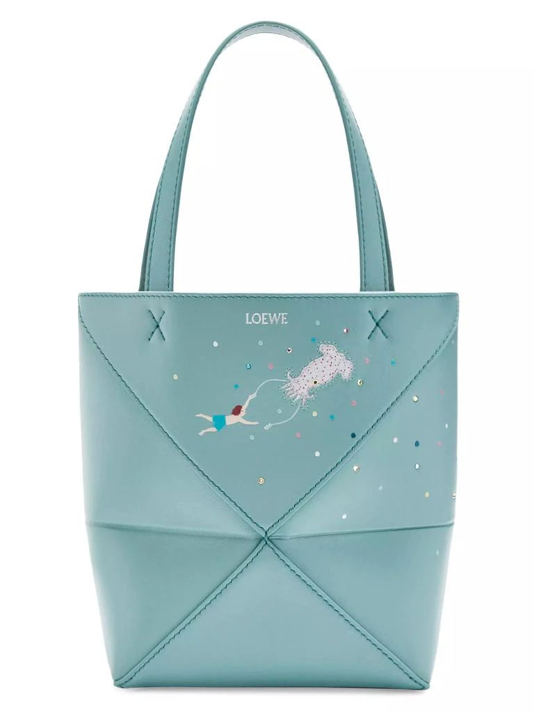 Loewe Suna Fujita x LOEWE Squid Mini Puzzle Fold Leather Tote 1