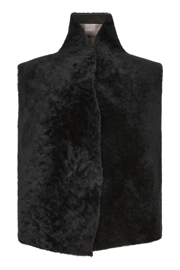 Gushlow & Cole Natural edge short shearling gilet
