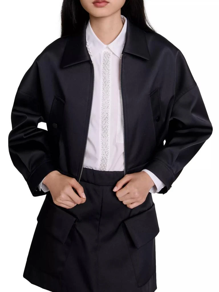 Maje Satin Jacket 2
