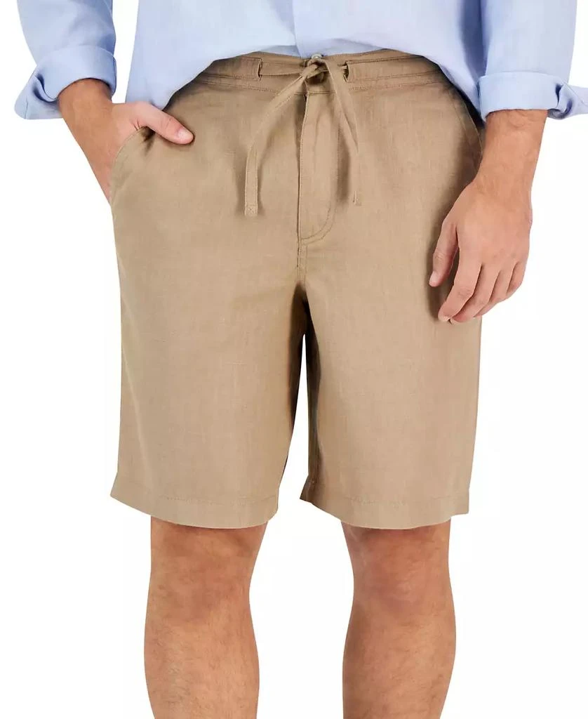 Club Room Men's 100% Linen Drawstring Shorts, Created for Macy's 1