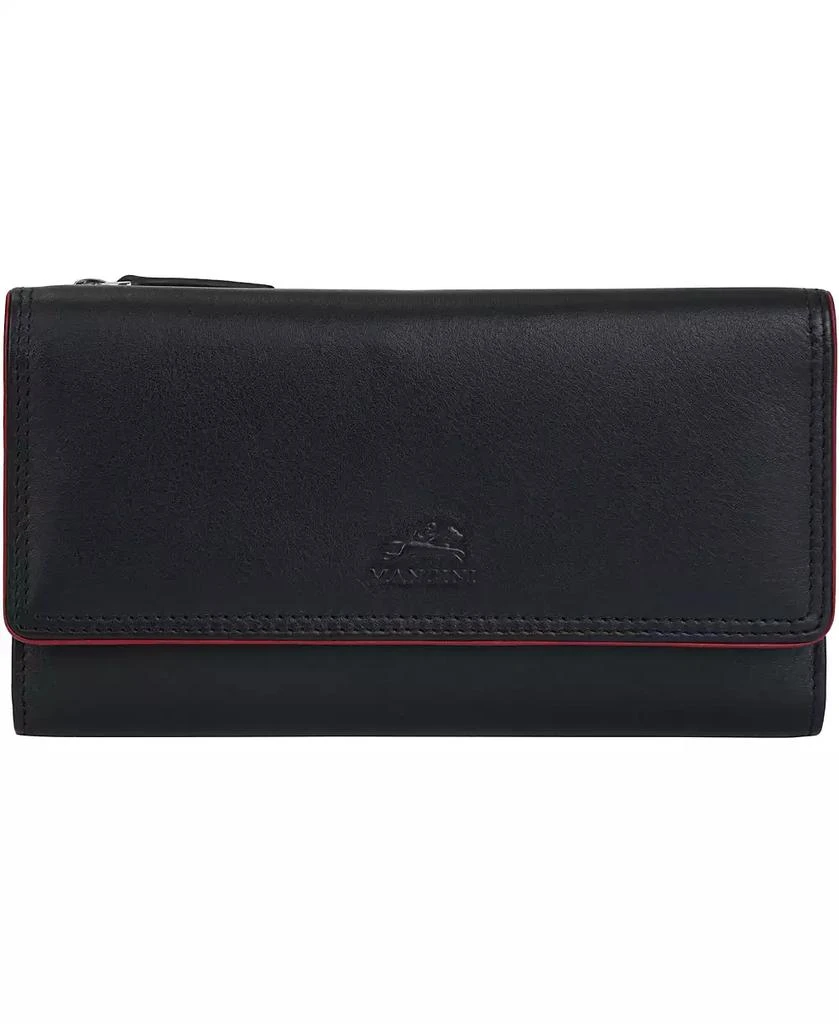 Mancini Women's Sonoma RFID Secure Clutch Wallet 1