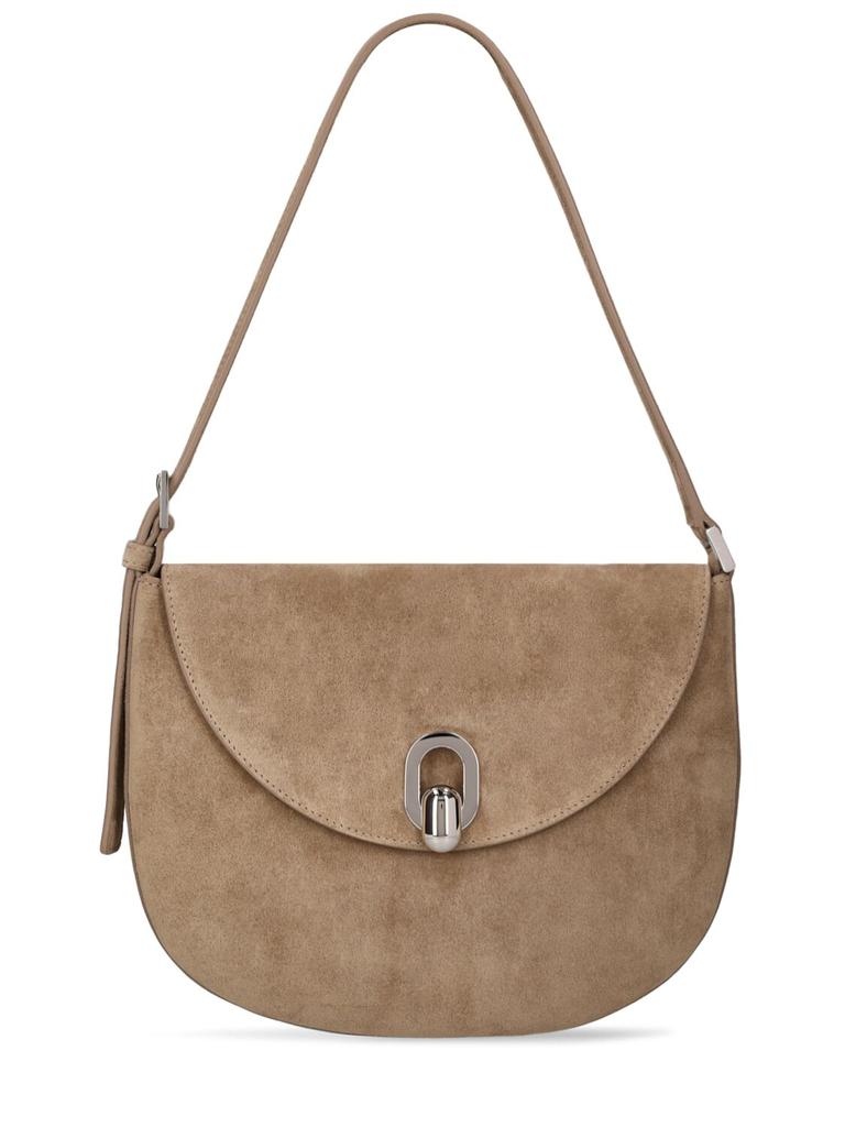 SAVETTE The Small Tondo Suede Hobo Bag