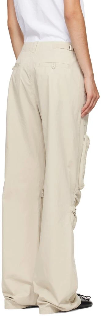 MM6 Off-White Cotton Cargo Pants 3