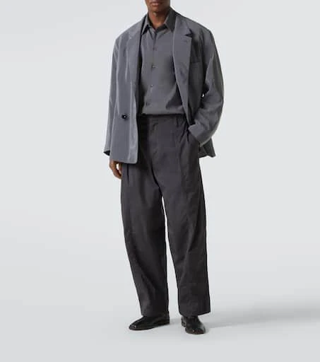 Lemaire Maxi pleated cotton twill pants 2