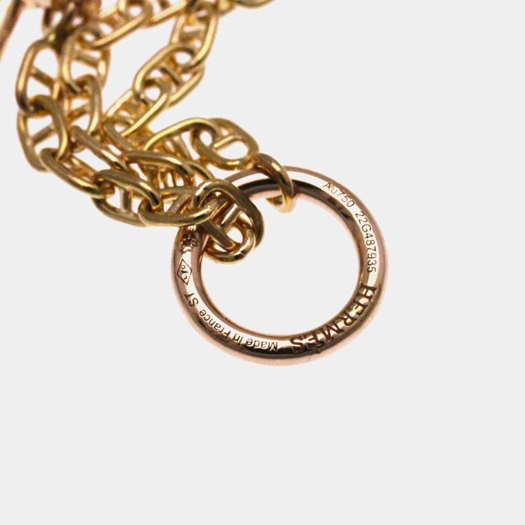 Hermes Hermes Chaine D
ancre Farandole 18K Rose Gold Charm Bracelet 5