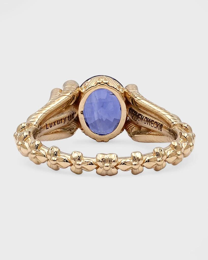 Stephen Dweck Tanzanite & Diamond 18K Gold Ring 3