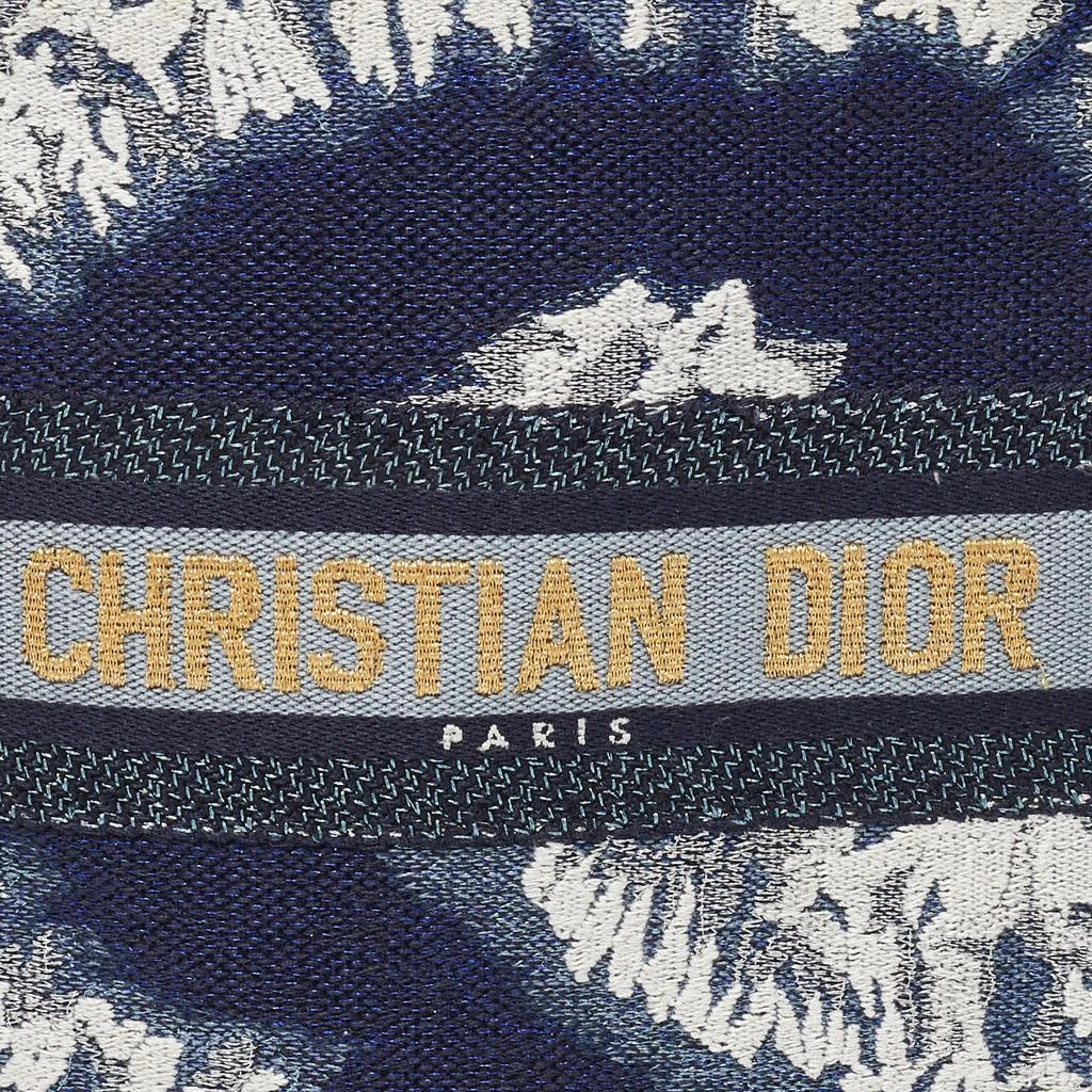 Dior Dior Navy Blue/White Tie Dye Canvas Mini Vertical Dior Book Tote 5