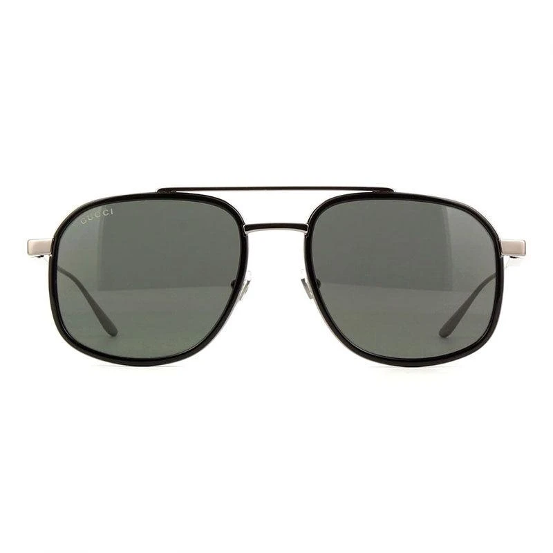 Gucci Gucci Aviator Full Rim, with a Ruthenium Black frame and Grey lens. 2